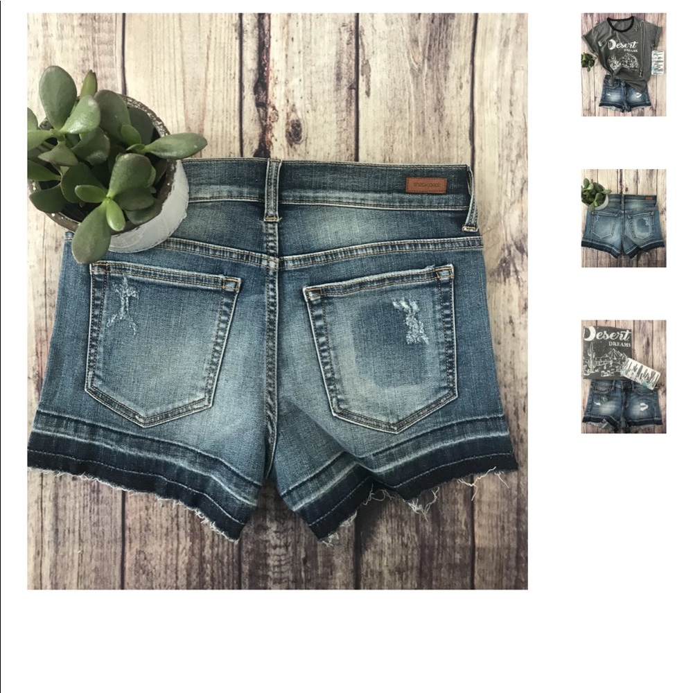 Distressed shorts